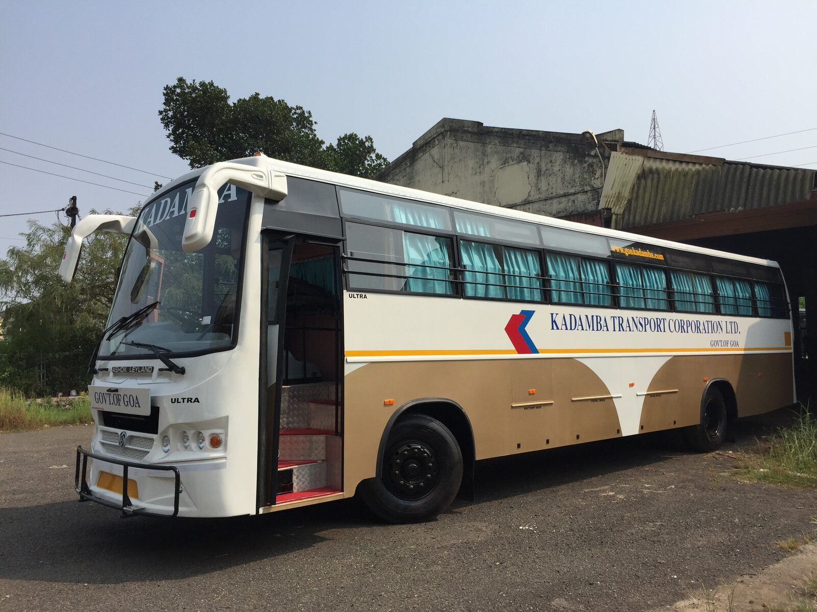 Kadamba Transport Corporation bus body built by Ultratech Automotive